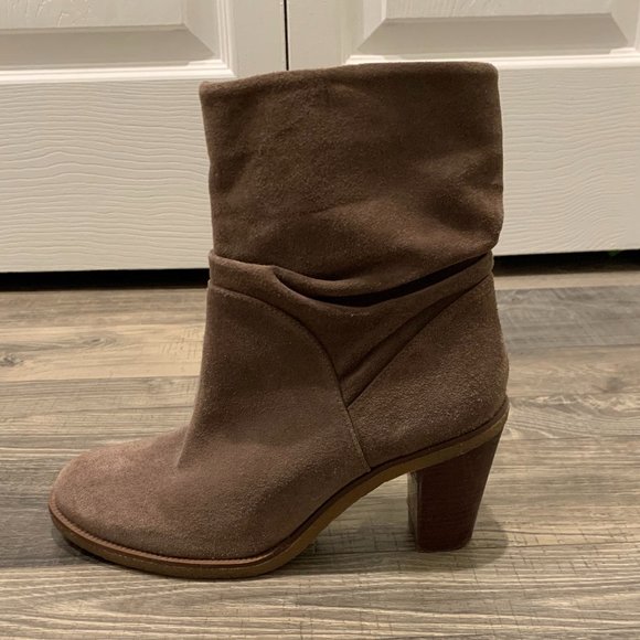 Vince Camuto Tan Suede Bootie - Picture 3 of 5